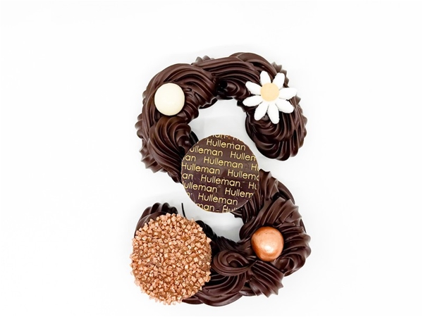 Gespoten chocoletter puur klein (135g.)&nbsp;-s-