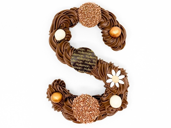 Gespoten chocoladeletter melk (230g)
